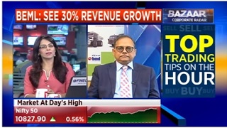 BEML CMD – CNBC 11.06.2018 - Expects 30% Revenue Growth